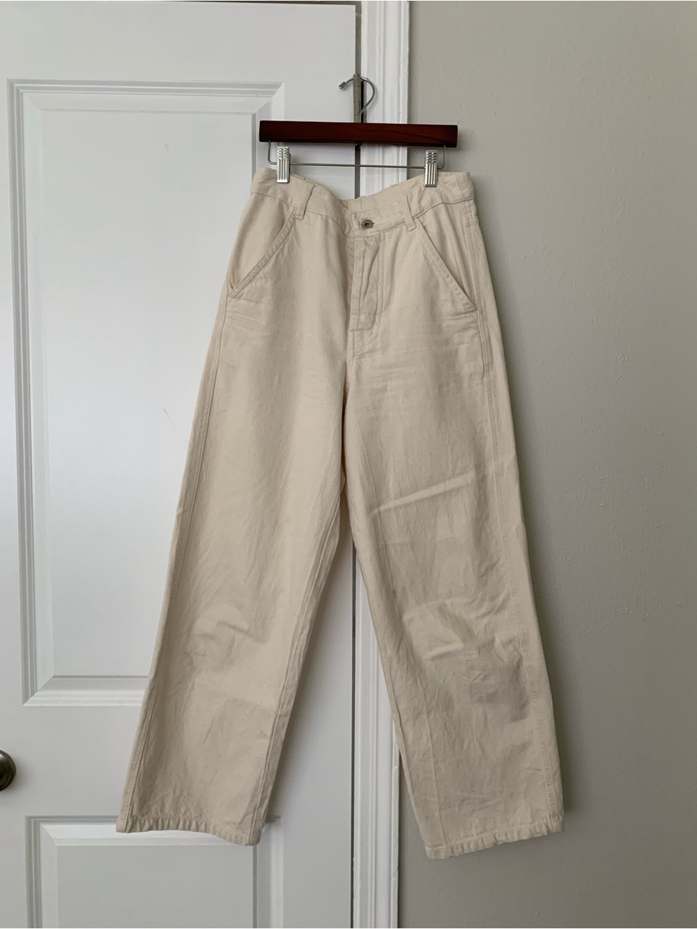 Kowtow Off White Wide Leg Pants